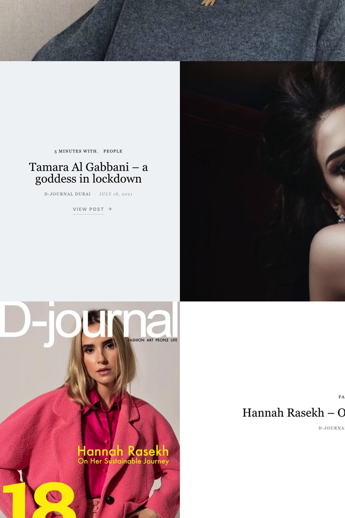 Fashion, Art, People, Life. Made in Dubai by Capital D.